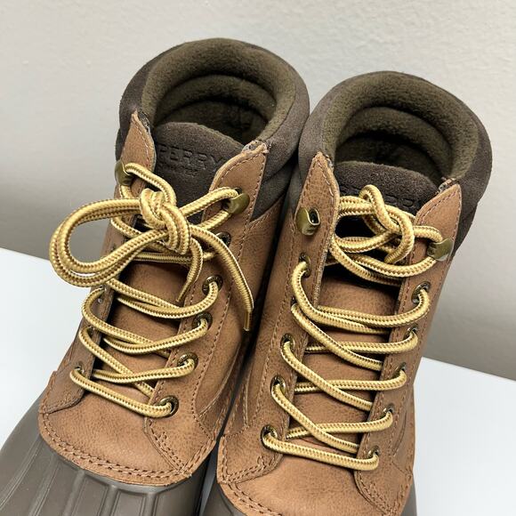 NEW Sperry Brewster Brown Waterproof Duck Boots Size 8.5 main image 5